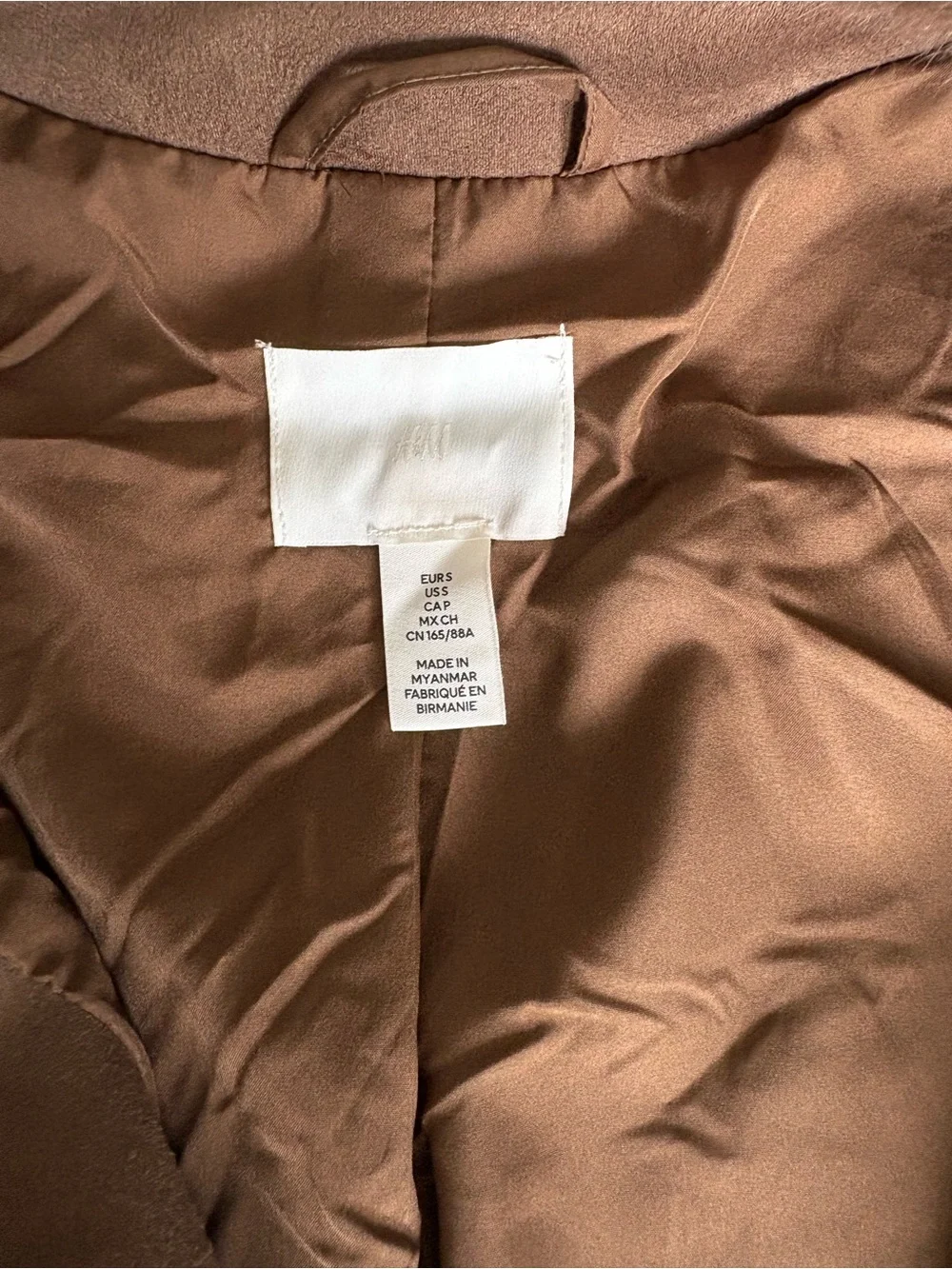 H&M Brown Teddy Faux Fur Jacket - Picture 2 of 2